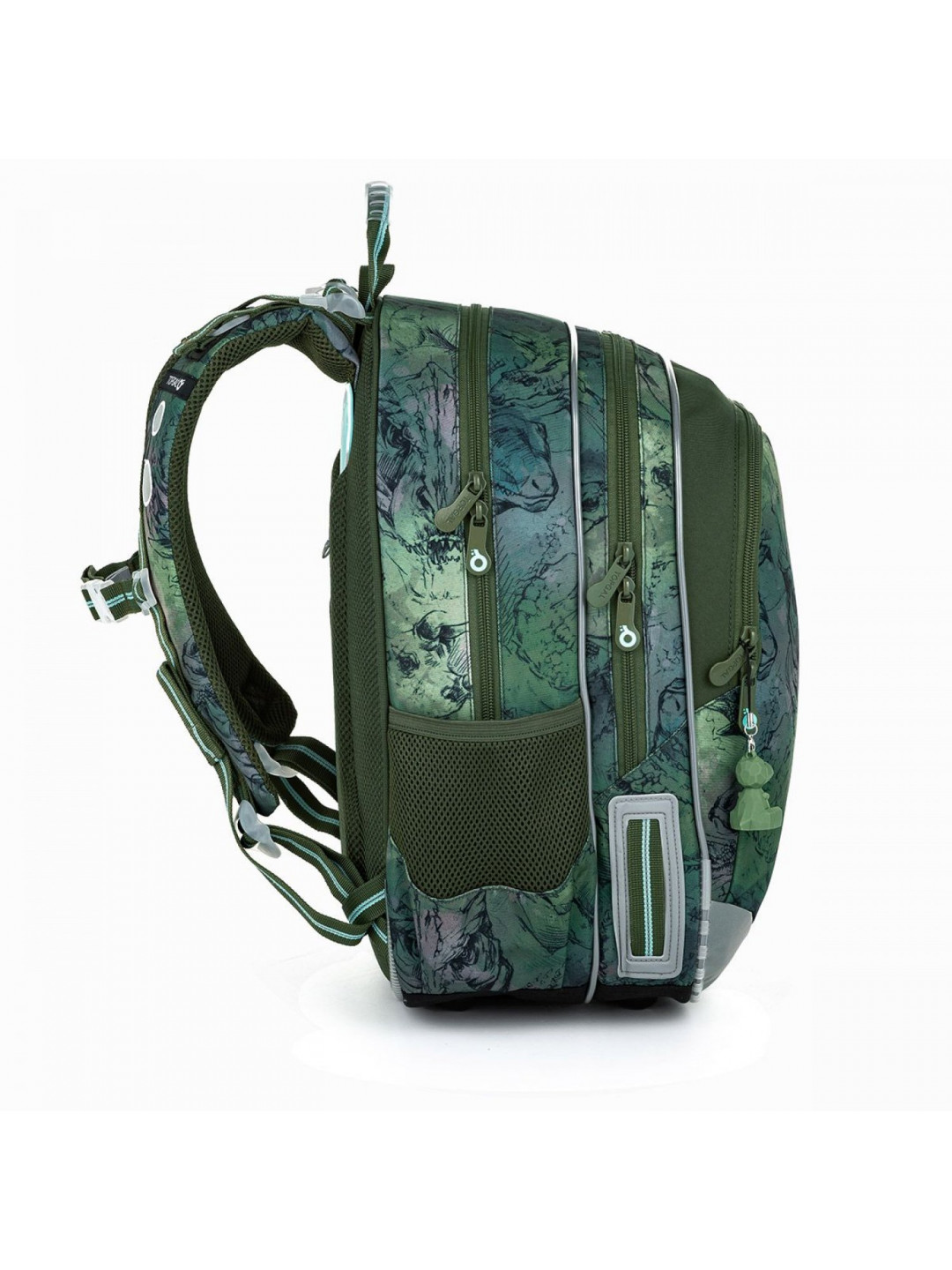 Školní batoh s dino motivem Topgal ELLY zelená